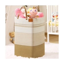 danpinera 100L Nursery Hamper, Tall Woven Laundry Basket with Long ... Fast Ship