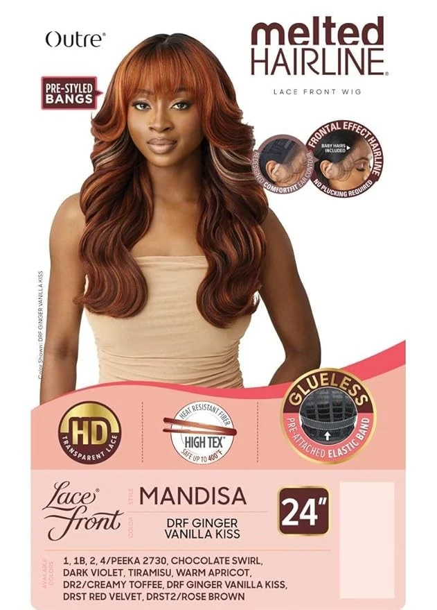 Peluca frontal de encaje sintético fundido exterior - Mandisa Foto 2 de 4