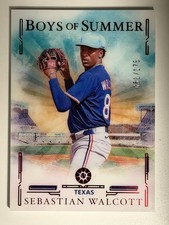 SEBASTIAN WALCOTT 2025 Panini Boys of Summer RED SN# 061/175 #4 Overall Prospect