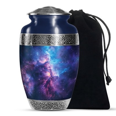 Light Galaxy Burial Urns for Human Ashes Adult Dad (10 Inch)