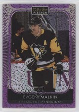 2021-22 O-Pee-Chee Platinum Violet Pixels 18/299 Evgeni Malkin #8 8tn