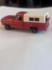 VINTAGE MATCHBOX LESNEY FORD PICK-UP NO.6 RED TRUCK WITH WHITE CANOPY ENGLAND