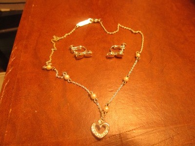 napier necklace and earrings