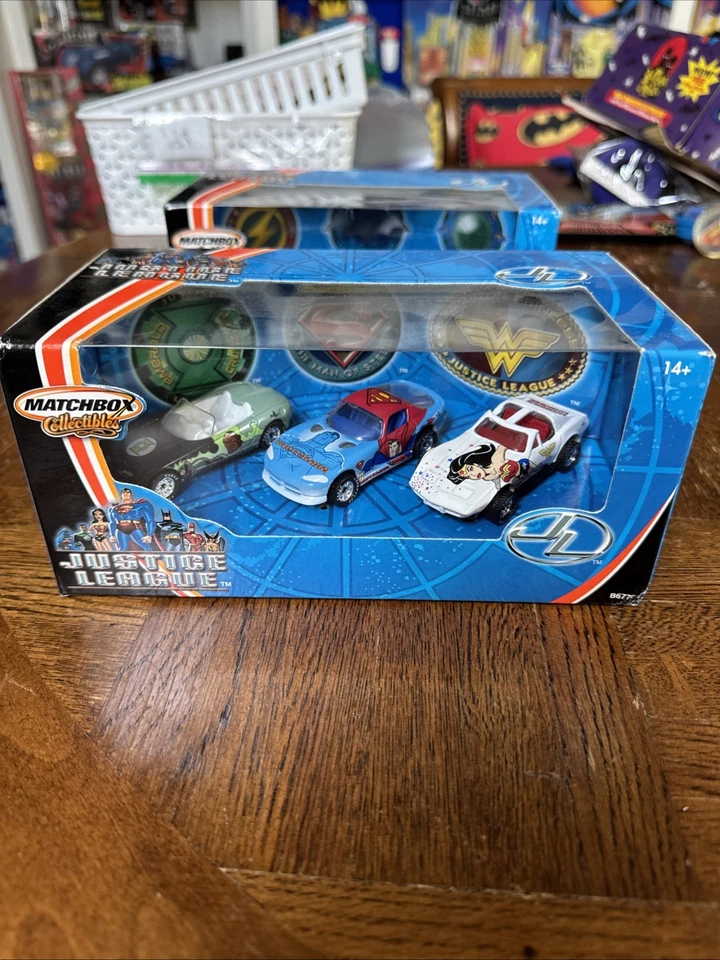 Justice League Matchbox Collectibles Sets, DC WB Batman, Wonder Woman Superman - Image 2 of 4