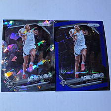 Panini Jackie Young Las Vegas Aces 2-Card Lot 2023 Prizm WNBA