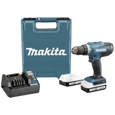 Makita Akku Bohrschrauber Inkl. 2x Akku 18V + Ladegerät Akkuschrauber DF488D002