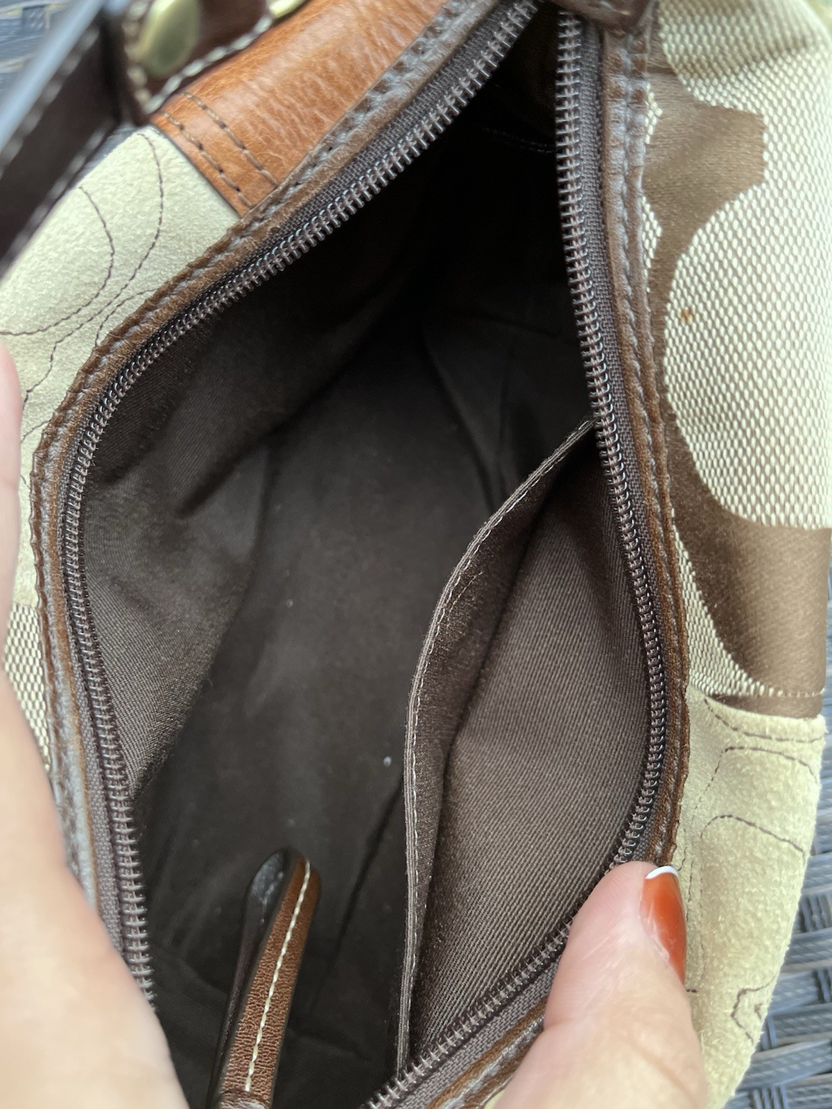 Coach MINI Patchwork Shoulder Bag Brown Multicolo… - image 6