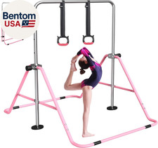 Gymnastics Bar for Kids, Adjustable Height Gymnastic Horizontal Bars,Junior Trai