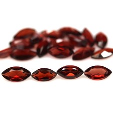 6.58 CT. Loose Gemstone Unheated 19Pcs Red Garnet Africa Marquise