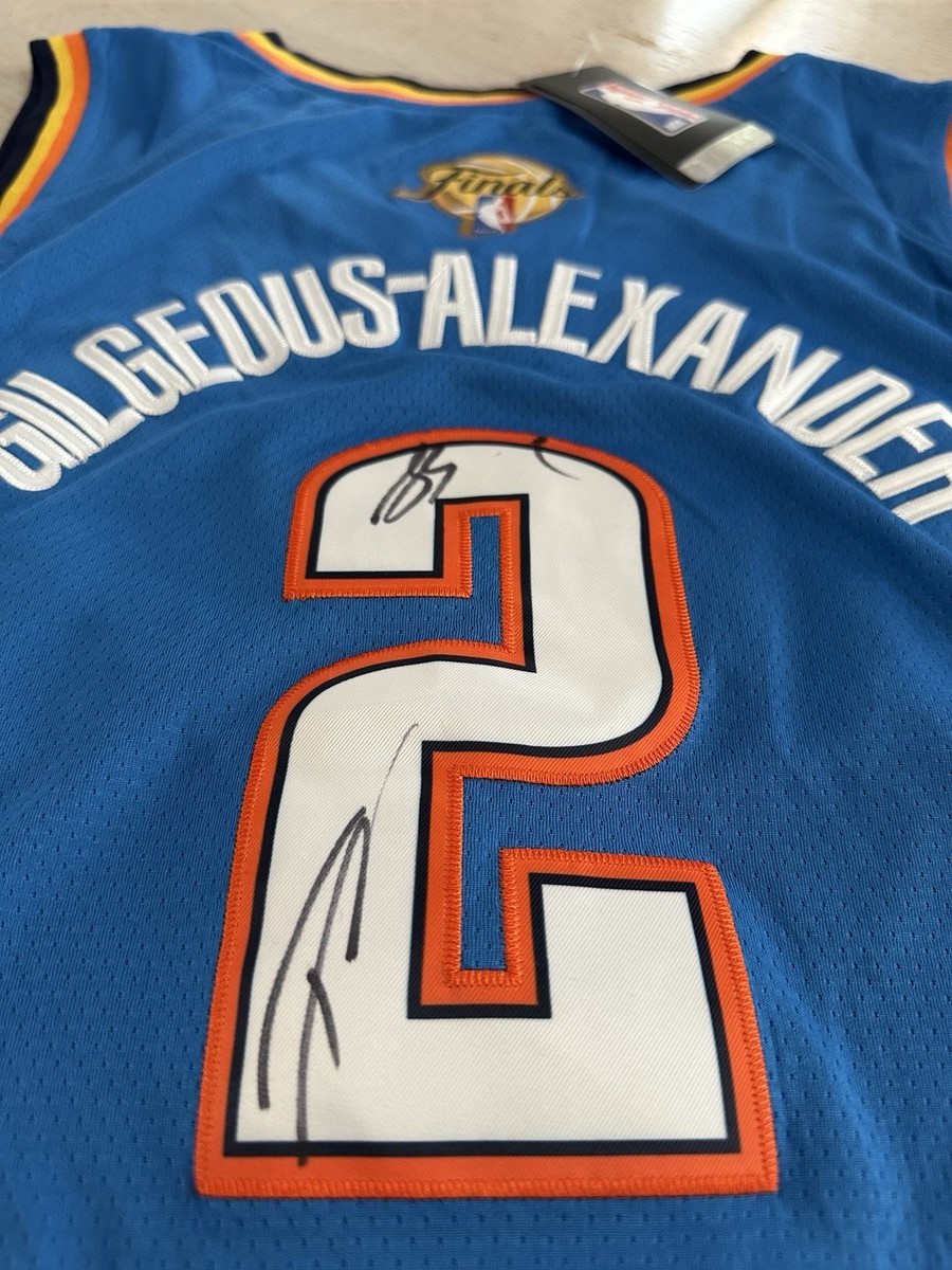 Shai Gilgeous-Alexander SGA Signed OKC Thunder Finals Jersey
