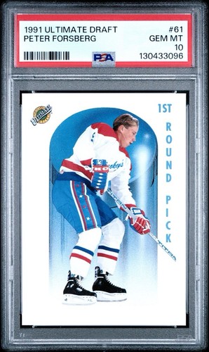 Peter Forsberg #61 1991 Ultimate Draft card