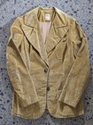 Womens Vintage 70s Mustard Coloured Velvet Blazer Size12