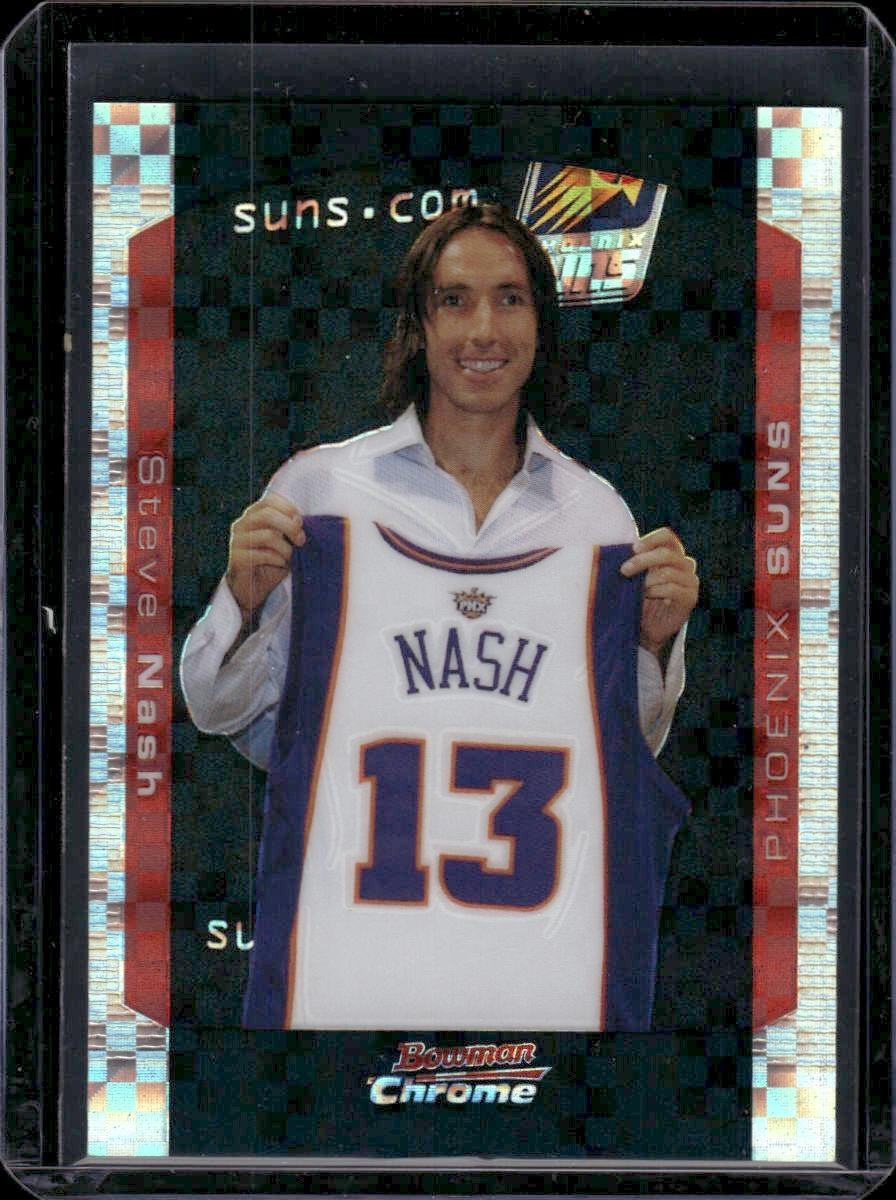 2004-05 Bowman #36 Steve Nash Chrome X-Fractor /150 Phoenix Suns