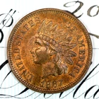 * 1867 * SOLID+ GEM BU MS INDIAN HEAD PENNY * FROM ORIGINAL COLLECTION