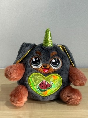 ZURU Plüsch Einhorn Hund - grau & braun - glitzerndes Horn & Flügel - Wassermelonenbauch
