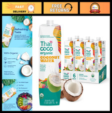 Organic Coconut Water - No Sugar, No Artificial Ingredients, Natural Electrolyte