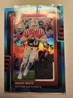 Drake Maye 2025 Donruss Optic Football Blue Hyper Threads Patch