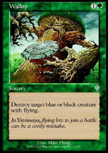 Wallop -Foil Medium Play MTG Invasion