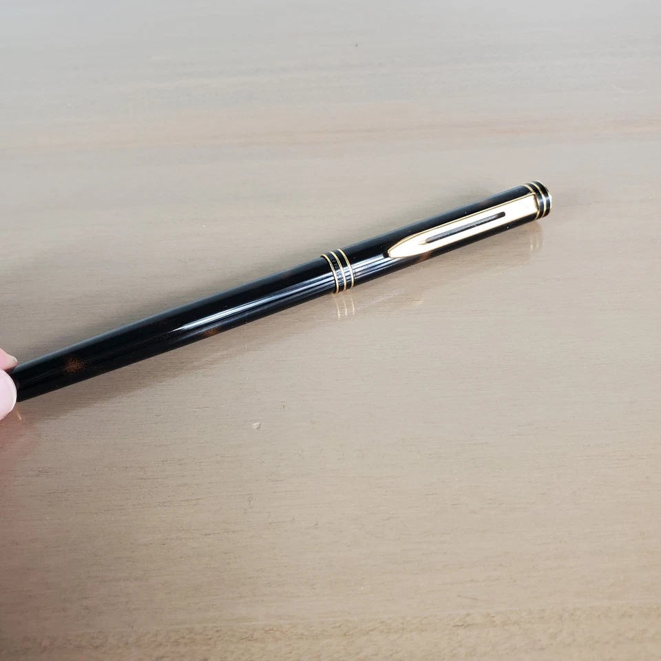 Waterman Brown Marble With Gold Trim Ball Point Pen Vintage See Description - Image 4 of 4