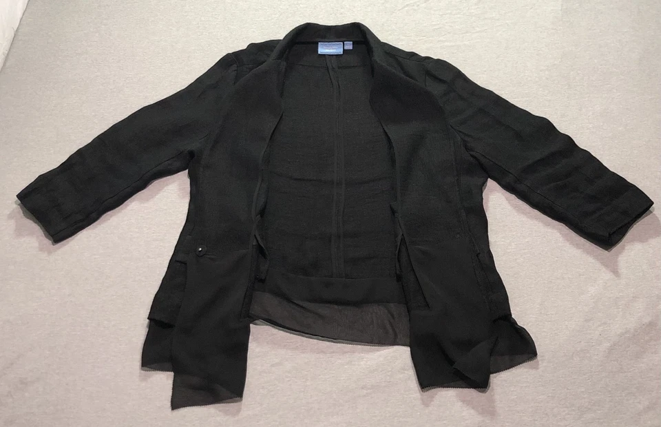 Blazer Simply Vera Wang Mujer XL Academia Oficina Preppy Minimalista Carrera Salón Foto 4 de 4