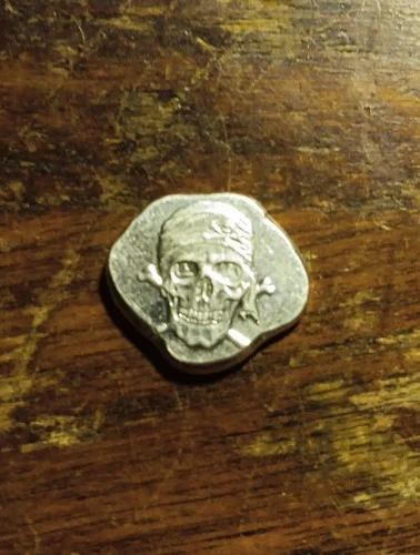 5 GRAMS OF SILVER BLACK HAND BULLION BAR