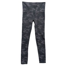 Spanx Look at Me Now Leggings Womens Grey Camo Seamless Stretch Pants Size S