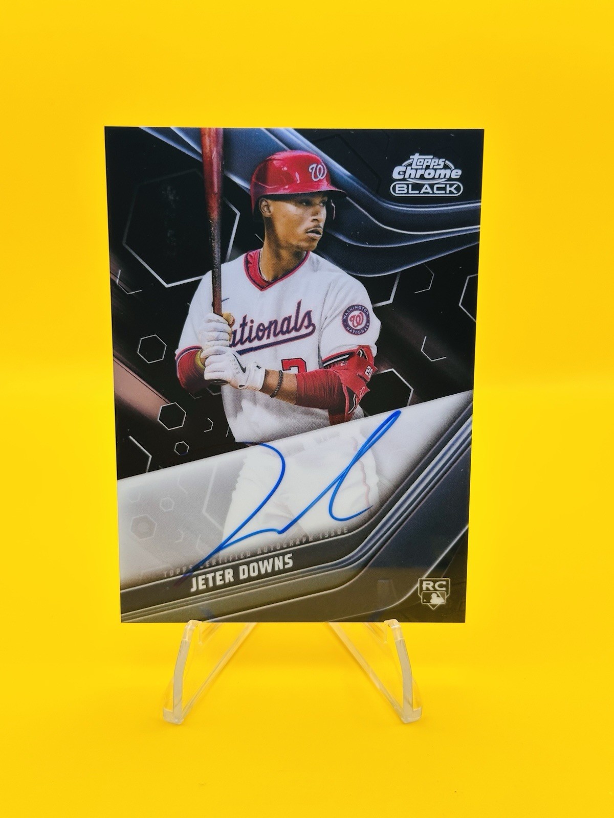 2023 Topps Chrome Black Jeter Downs Auto RC Rookie #CBA-JD Nationals