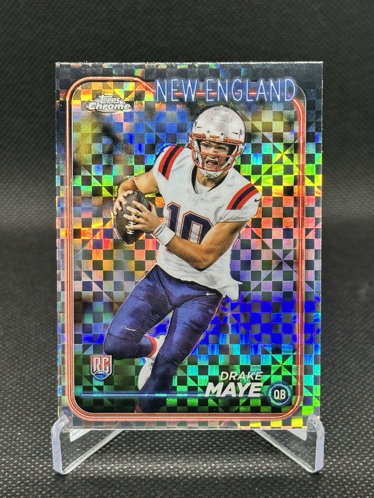 Drake Maye 2024 Topps Chrome Xfractor #203 RC Patriots