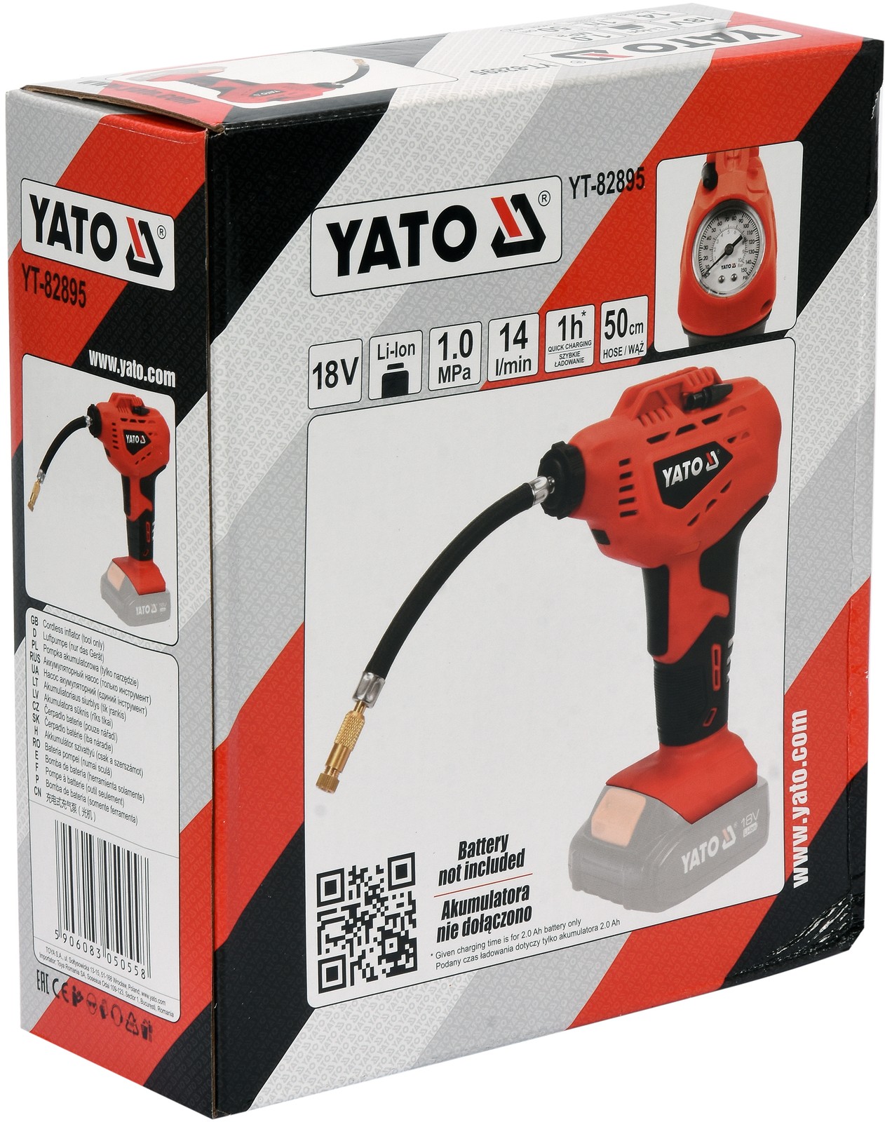 Fits YATO NARZ�DZIA YT-82895 18V INFLATION GUN WITHOUT BATTERY