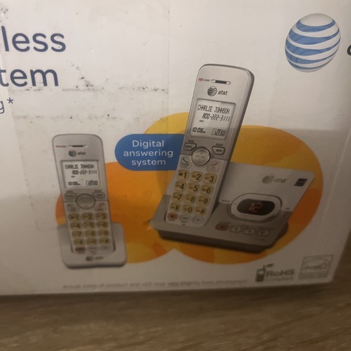 AT&T EL52203 2 słuchawki telefony bezprzewodowy system odbierania z identyfikatorem dzwoniącego - Zdjęcie 8 z 13