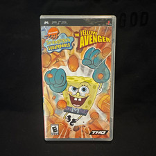 SpongeBob SquarePants Yellow Avenger Sony PSP NTSC-U/C 2006 UMD Case E