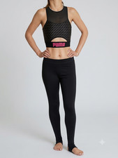 Puma Barbie womens black Pink mesh panel Spor...