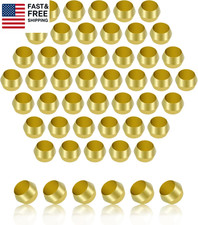 3/16" OD Sleeve Ferrules - 50PCS Heavy-Duty Brass Compression Sleeves  Nut