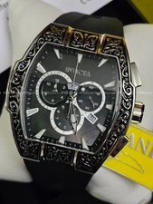Invicta - S1 Rally - EXCALIBUR Swiss 5050.E Chronograph Silver Blk - mens watch 