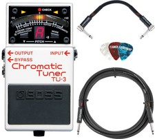 Boss TU-3 Chromatic Tuner w/ Instrument Cables