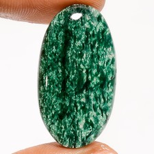 100 Natural Green Aventurine Oval Cabochon Gemstone 26.5 Ct 30X17X5 mm GC-41642