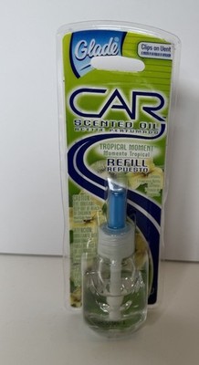 GLADE SCENTED OIL Tropical Moment Scent REFILL CAR Vintage Y2K .23OZ EA New 2004