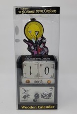 Nightmare Before Christmas Wooden Calendar Disney Exclusive 2004 NIB