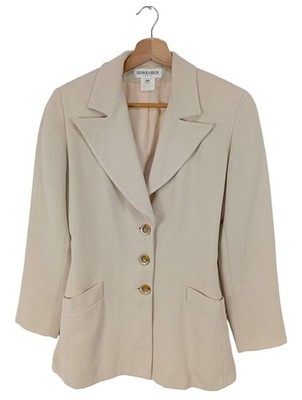 GEORGES RECH Kurz-Blazer Damen Blazer Gr. DE 36 creme Business-Look