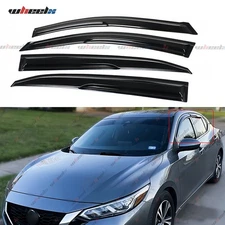 For 2020-25 Nissan Sentra B18 3D Wavy Mugen Style Window Visors Rain Deflectors
