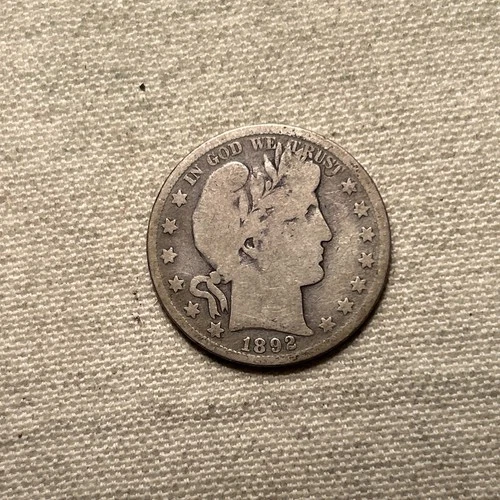 1892 **P** BARBER SILVER HALF DOLLAR FREE SHIPPING!