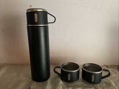 Stainless Steel 14oz Thermos Vacuum Insulated Bottle With Cup For Coffee Tea