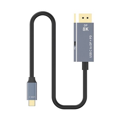 1m 8K 60Hz USB-C To Displayport 1.4 Cable USB 3.1 Type C To DP W/ PD Charging f