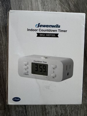 DEWENWILS Digital Timer Outlet, Indoor Plug in Outlet Timer 2 Pack SKU HIDT22L