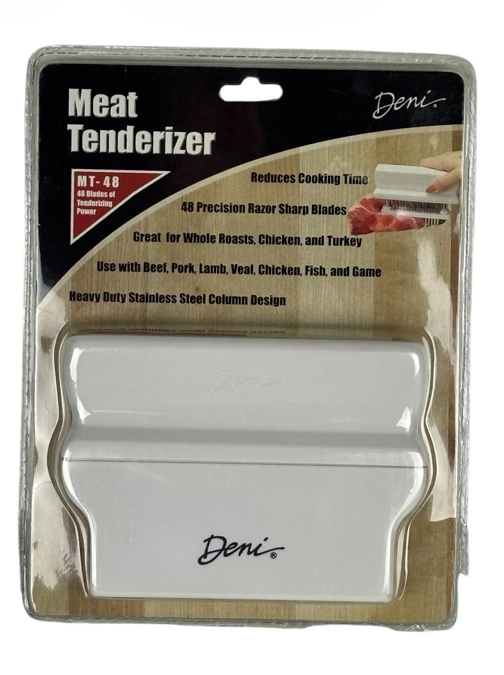 Deni Meat Tenderizer With 48 Precision Razor Sharp Blades- MT-48- Brand New 2002
Opens in a new wind