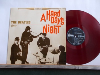 THE BEATLES A HARD DAY'S NIGHT Vinyl ROUGE Long Playing (f) Made in Japan