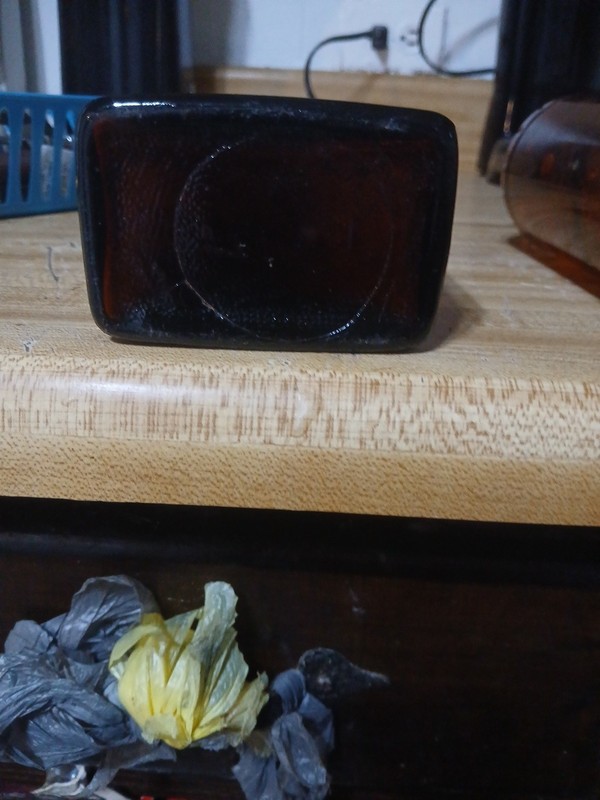 Vintage Amber Glass Bottles