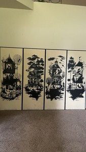 1960s Danish Wall Art, Four Seasons by Bjorn Wiindblad