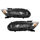 For 2018-2020 Honda Accord Headlight Headlamp W/Led Drl Driver & Passenger Side (For: Honda)