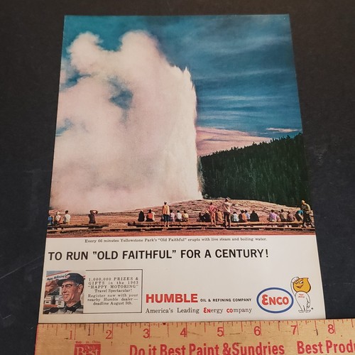 1963 Humble Oil Company Advertisement 1960s Vintage Print Ad Enco